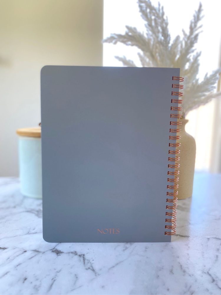 Notebook mindful Eucalyptus back